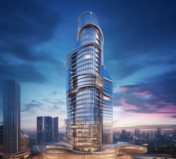 推动经济高质量发展,建设现代化综合商贸楼 推动经济高质量发展,建设现代化综合商贸楼